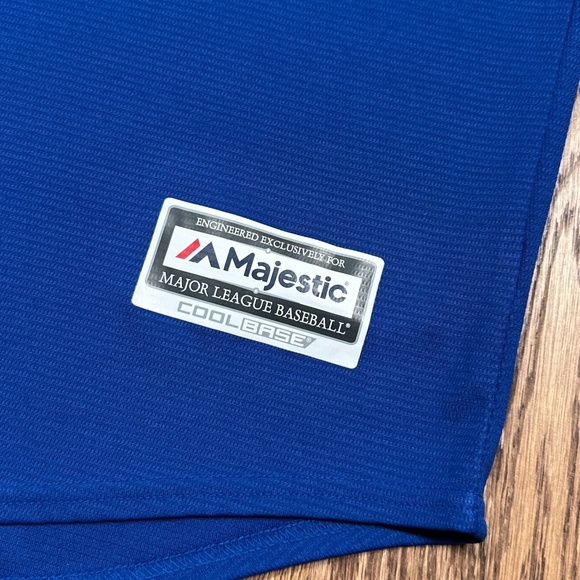 Majestic Toronto Blue Jays 2015 2016 Blue Coolbase MLB Jersey Mens 2XL - Picture 3 of 14